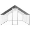 MOONAIRY Outdoor Chicken Coop and Run, 2.75 x 6 x 1.92 m, Galvanized Steel view 2