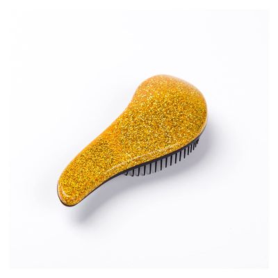 WERWER 1-Piece Magic Handle Hair Comb, Gold