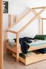 ahoj baby House Bed with Drawer for Children, Montessori House Bed, Solid Handmade Toddler Bed, Cottage Bed, 90 x 160 cm view 4