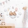 Little Deco Bear on Cloud Wall Sticker with Teddy Bear and Balloons, Nursery Decor DL871-6 view 2