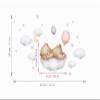 Little Deco Bear on Cloud Wall Sticker with Teddy Bear and Balloons, Nursery Decor DL871-6 view 3