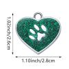 Uiopa 2-Pack Heart Zinc Alloy Personalized Pet ID Tags with Engraving, Green view 3
