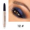 Double-Ended Waterproof Glitter Eyeshadow Stick with Sponge Applicator view 2