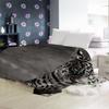 Aolity Baby Blanket 70 x 100 cm, Black-and-White Jaguar and Blue-Eyed Tiger, Plush Flannel Blanket view 3