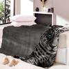 Aolity Baby Blanket 70 x 100 cm, Black-and-White Jaguar and Blue-Eyed Tiger, Plush Flannel Blanket view 4