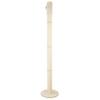 Kratzbaumland Woody Ceiling-Tension Cat Tree with 12 cm Premium Sisal Trunks, 280–290 cm, Natural Sisal, Cream Plush view 1