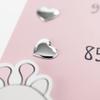 Valenti & Co Wooden Height Chart, Pink, for Children, with Zoo Animals and Silver Details view 3