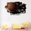 3D Planet Wall Sticker with Wall-Breakthrough Effect view 3