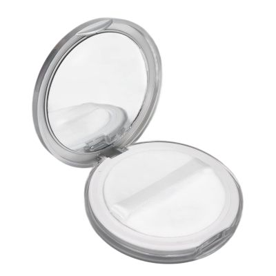 Refillable Loose Powder Compact with Puff and Mirror