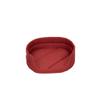 BARRY & LUCY Oval Dog Bed, Durable & Comfortable, Indoor/Outdoor, Washable, Water- and Scratch-Resistant (Dark Red, L) view 1