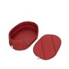 BARRY & LUCY Oval Dog Bed, Durable & Comfortable, Indoor/Outdoor, Washable, Water- and Scratch-Resistant (Dark Red, L) view 2