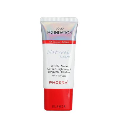 Glamza Phoera Full-Coverage Foundation Set, 24-Hour Oil Control, Same Foundation, Smarter Packaging (105 Sand)