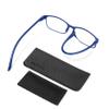 PROFLEX BluOptix Blue Light Filter Reading Glasses, Lightweight, Flexible, Scratch-Resistant, Unisex, Blue, +3.0 view 2