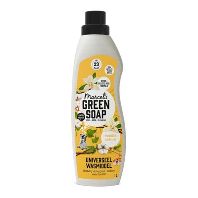 Marcel's Green Soap Universal Laundry Detergent, Vanilla & Cotton, 1 L