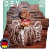DEY - Premium Dog Collar Nylon, Reflective, Adjustable, for Small & Large Dogs, Pink XS view 2