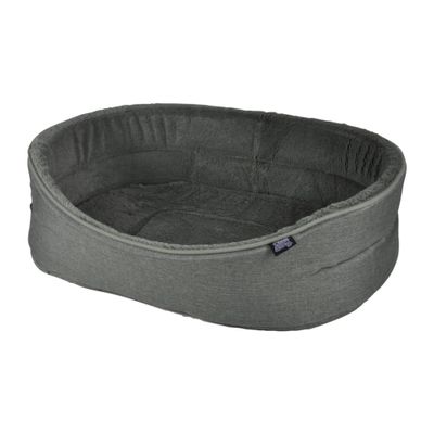 LOVE STORY Newton Oval Pet Bed, 80 x 62 cm, Khaki
