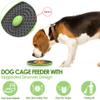 LPY Dog Lick Mat, Crate-Mounted Slow Feeder with Peanut Butter Scent, Green view 4