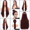 Pre-Plucked Synthetic Glueless 360 Lace Frontal Wig, Straight, 18–28 in view 2