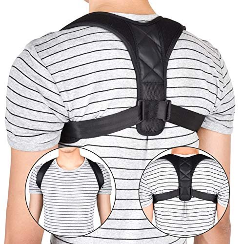 Back Posture Corrector, Shoulder and Lumbar Support, Adjustable, XL (40–52)