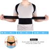 Back Posture Corrector, Shoulder and Lumbar Support, Adjustable, XL (40–52) view 3