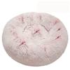 Calming Donut Dog Bed for Small Dogs, Plush Faux Fur, Washable, 61 cm view 1