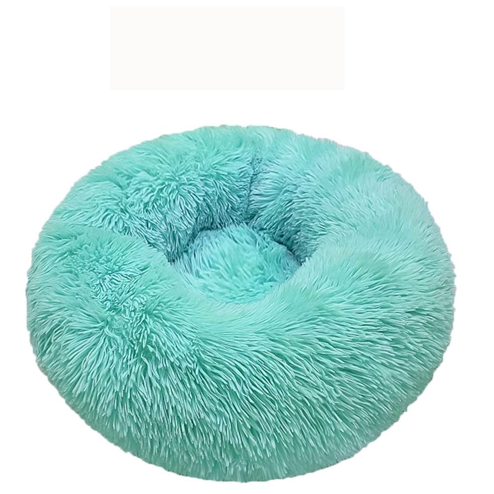 Calming Donut Dog Bed, Anti-Anxiety Plush Bed for Small Dogs, 81 cm Diameter