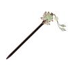 CAOMEI Elegant Wooden Hair Stick with Tassel, Retro Chinese-Style Hairpin for Women with Long Hair view 3