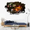3D Wall-Hole Sticker with Guitar and Decorative Vase, Removable Vinyl, 83 x 55 cm view 4