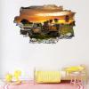 3D Wall Breakthrough Sticker, Farm Wagon, 83 x 55 cm view 1