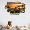 3D Wall Breakthrough Sticker, Farm Wagon, 83 x 55 cm view 3