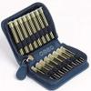 OMEO Blue Cowhide Leather Case for 16 Homeopathic Globule Vials view 2