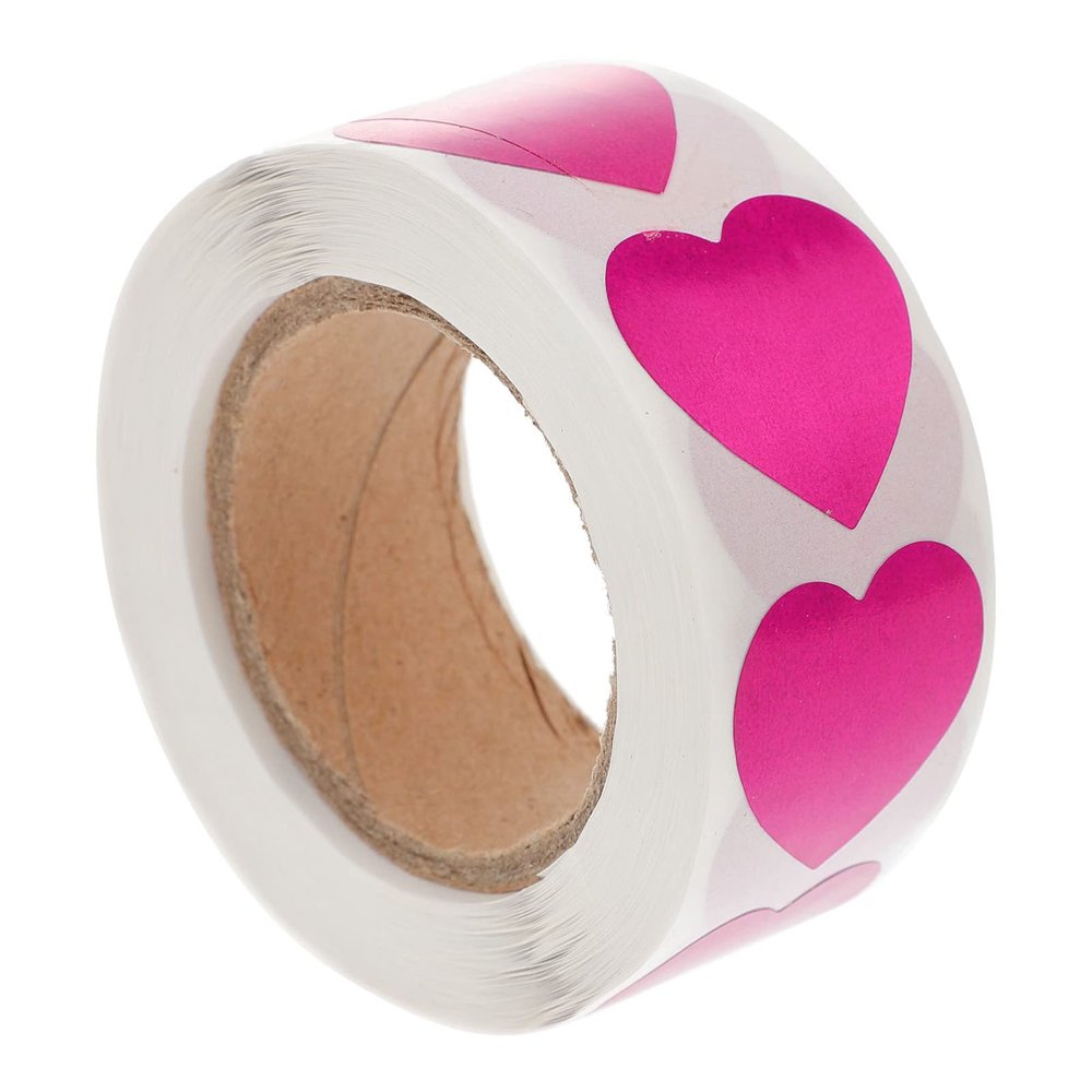 OSALADI Heart-Shaped Body Tanning Stickers, Purple, 500 Count