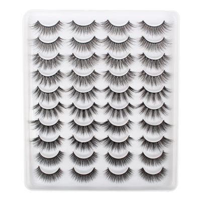 Glowing Win False Eyelashes, Natural Fake Lashes, 20 Pairs