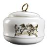 Hand-Painted Ceramic Cat/Dog Coffin Cremation Urn view 1