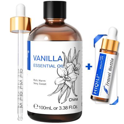 HIQILI Vanilla Essential Oil for Diffusers, Skin, Candle and Soap Making