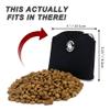 COOWONE Dog Treat Bag with Magnetic Closure (Black) view 2