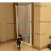 MERTNK Indoor White Metal Baby Safety Gate for Doors and Stairs, 71–76 cm view 4