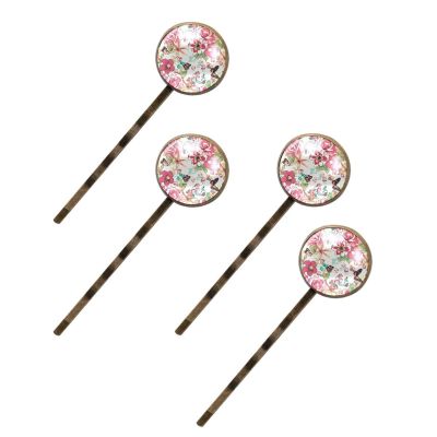 4-Piece Flower Hair Clips for Women and Girls