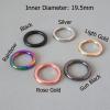 20 mm Metal D-Ring Buckle Carabiner Clasp for Bags, Straps, Pet Collars and Leashes view 2