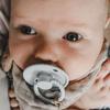 FRIGG Rope Silicone Pacifiers, 2-Pack | Symmetrical Cherry-Shaped Nipple | BPA-Free | Made in Denmark | Cream/Croissant, Size 1 (0–6 Months) view 3
