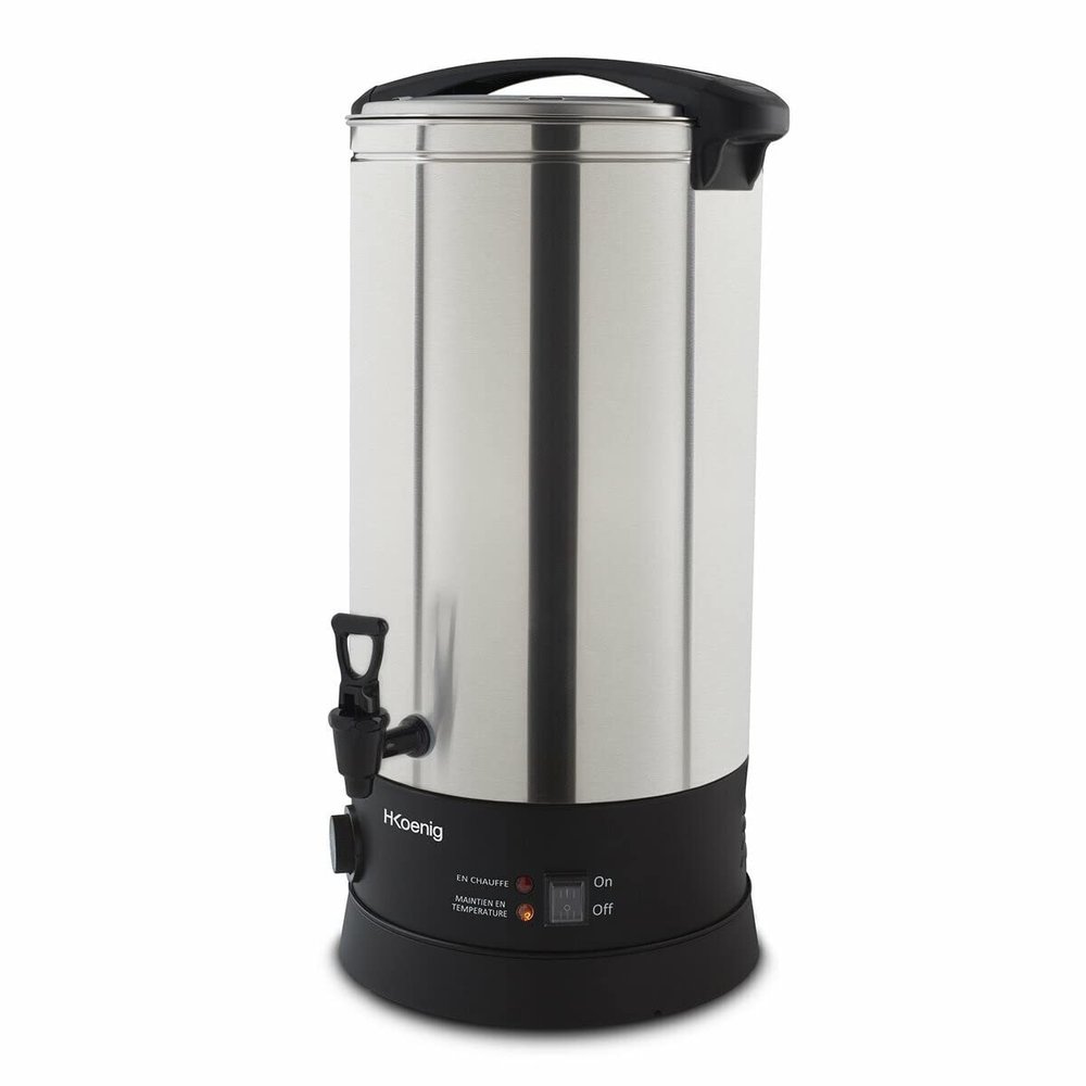 H.Koenig LEGI25 Multifunctional Sterilizer for Canning Jars and Hot Recipes, 25 L, 30–110°C, Timer up to 120 min, Stainless Steel, 2,500 W