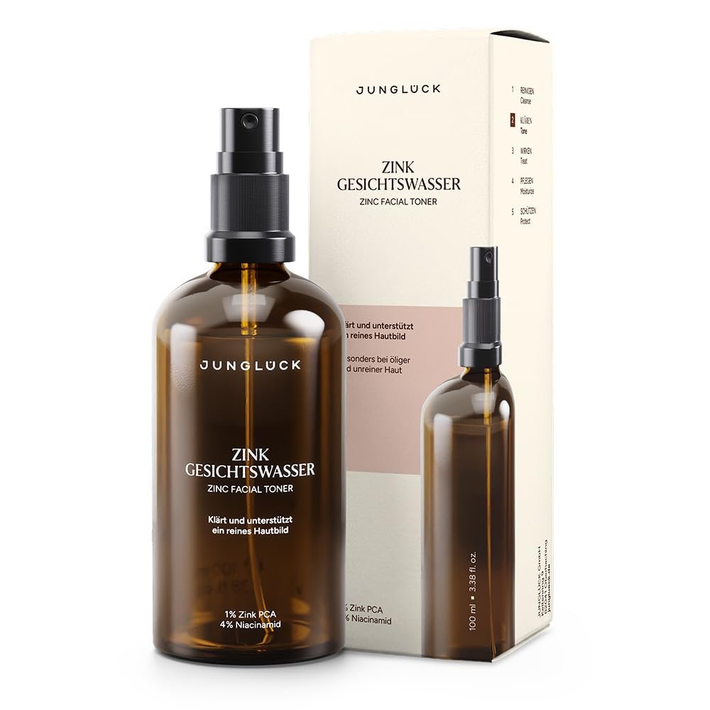 JUNGLÜCK Zinc Facial Toner Spray – Clarifies and Improves the Appearance of Skin