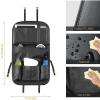 WOERD Car Backseat Organizer with Folding Table, Black view 2
