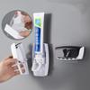 Ecoodisk No-Drill Automatic Toothpaste Dispenser and Toothbrush Holder view 2