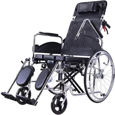 RHXWFDG 170 Adjustable Self-Propelled Folding Wheelchair for Adults