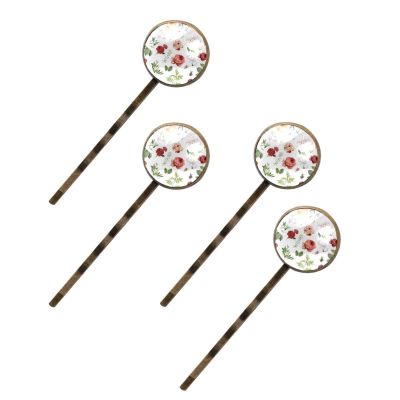 Glam Flowers Hair Accessories, Elegant Hair Clips, Handmade Bobby Pins