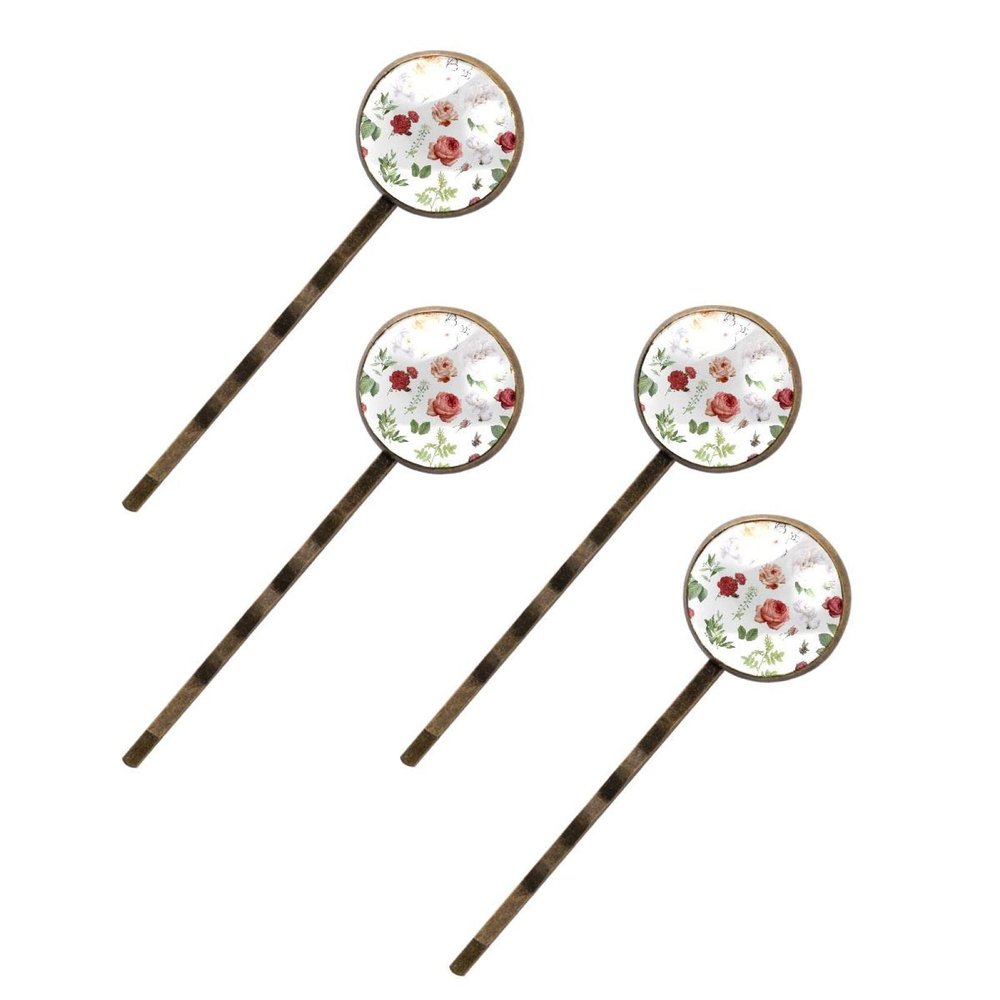 Glam Flowers Hair Accessories, Elegant Hair Clips, Handmade Bobby Pins
