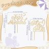 Queekay 2-Piece Wooden Cake Topper Set, Mr & Mrs and Just Married view 4