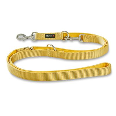 Wolters Professional Comfort Dog Leash, Curry Yellow, Size M, 200 cm x 15 mm