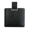 Stainless Steel Unbreakable Pocket Travel Mirror with PU Cover, Black view 1